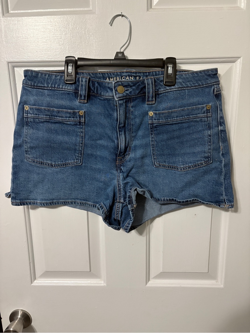 American Eagle Outfitters Medium Blue Denim Cutoff Women's Shorts